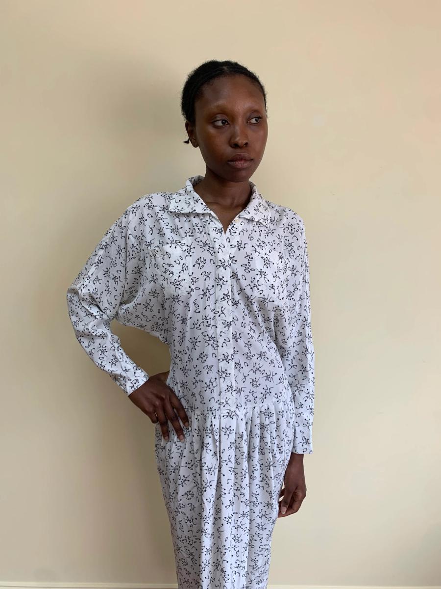 1980s Norma Kamali Safety Pin Dress product image