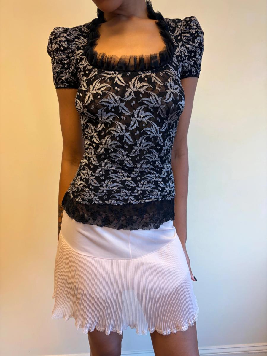 90s Vivienne Westwood Lace Stretch Top product image