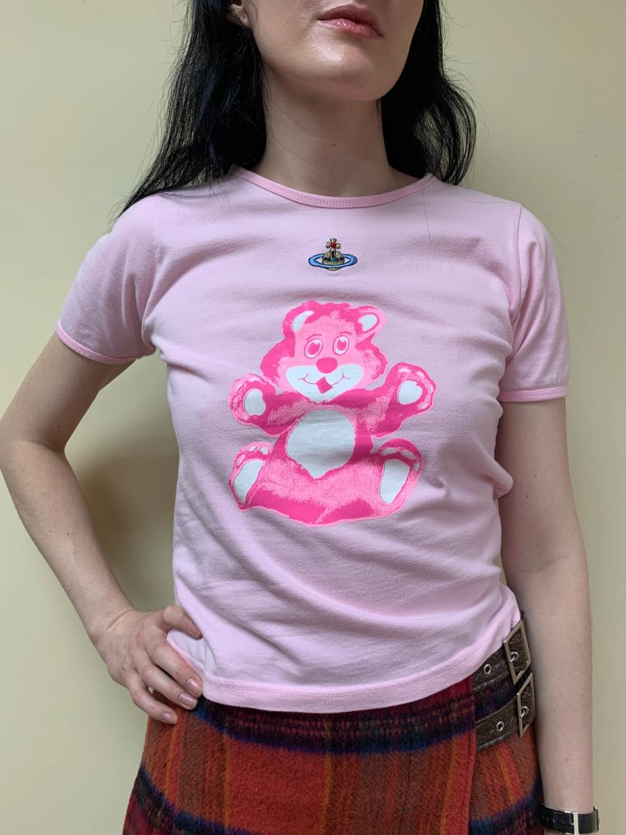 90s Vivienne Westwood Pink Bear T-shirt product image
