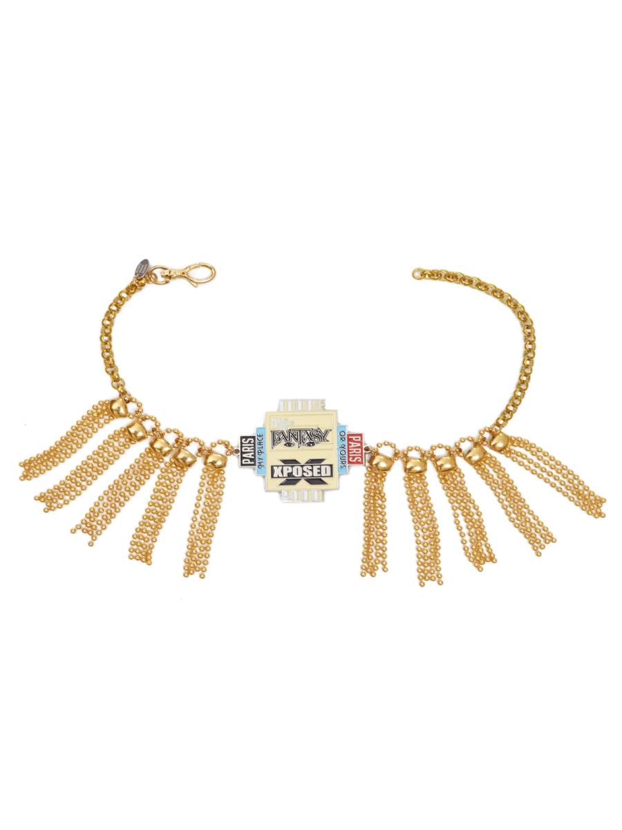 XPOSED Charm Fringe Choker Necklace product image