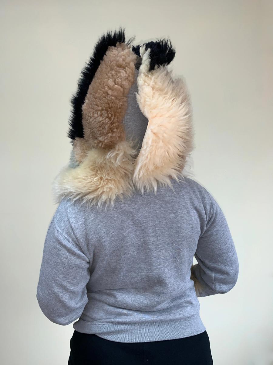 Tomoki Yurita Detachable Shearling Patchwork Hood product image
