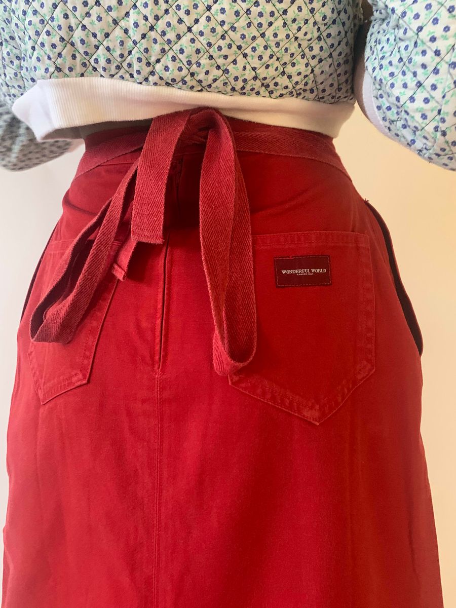 Wonderful World by Kaneko Isao Apron Skirt with Rich Embroidered Basket product image