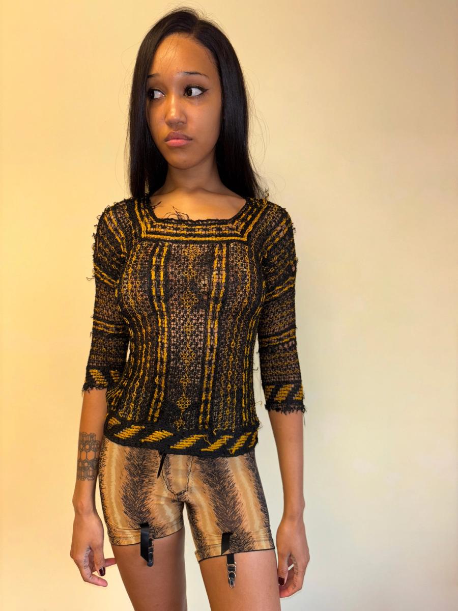1930s Italian Handmade Knit Top product image