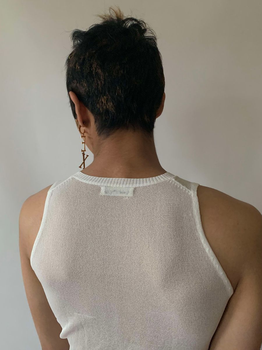 Kyoichi Fujita Paper Transfer Knit Top product image