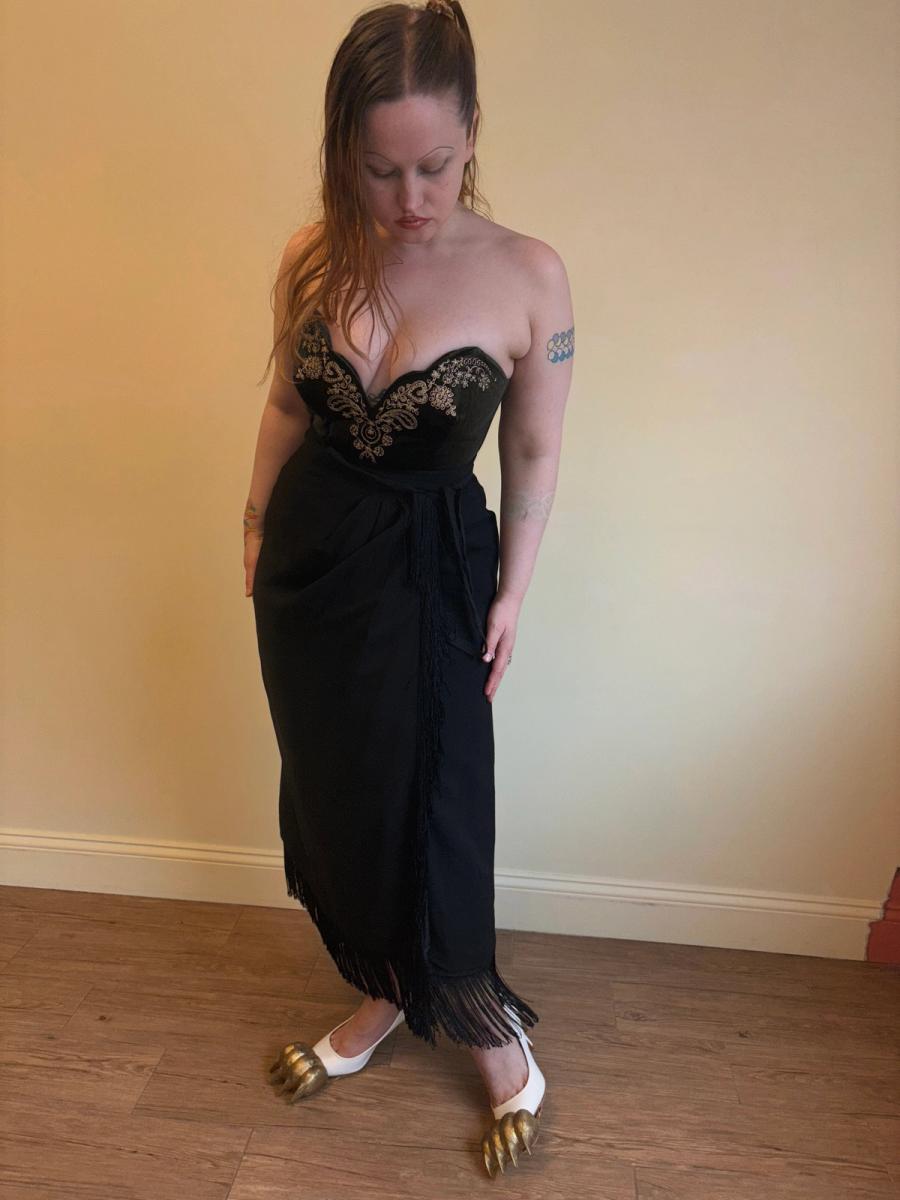 Vintage Dolce & Gabbana Wrap Skirt With Fringe  product image