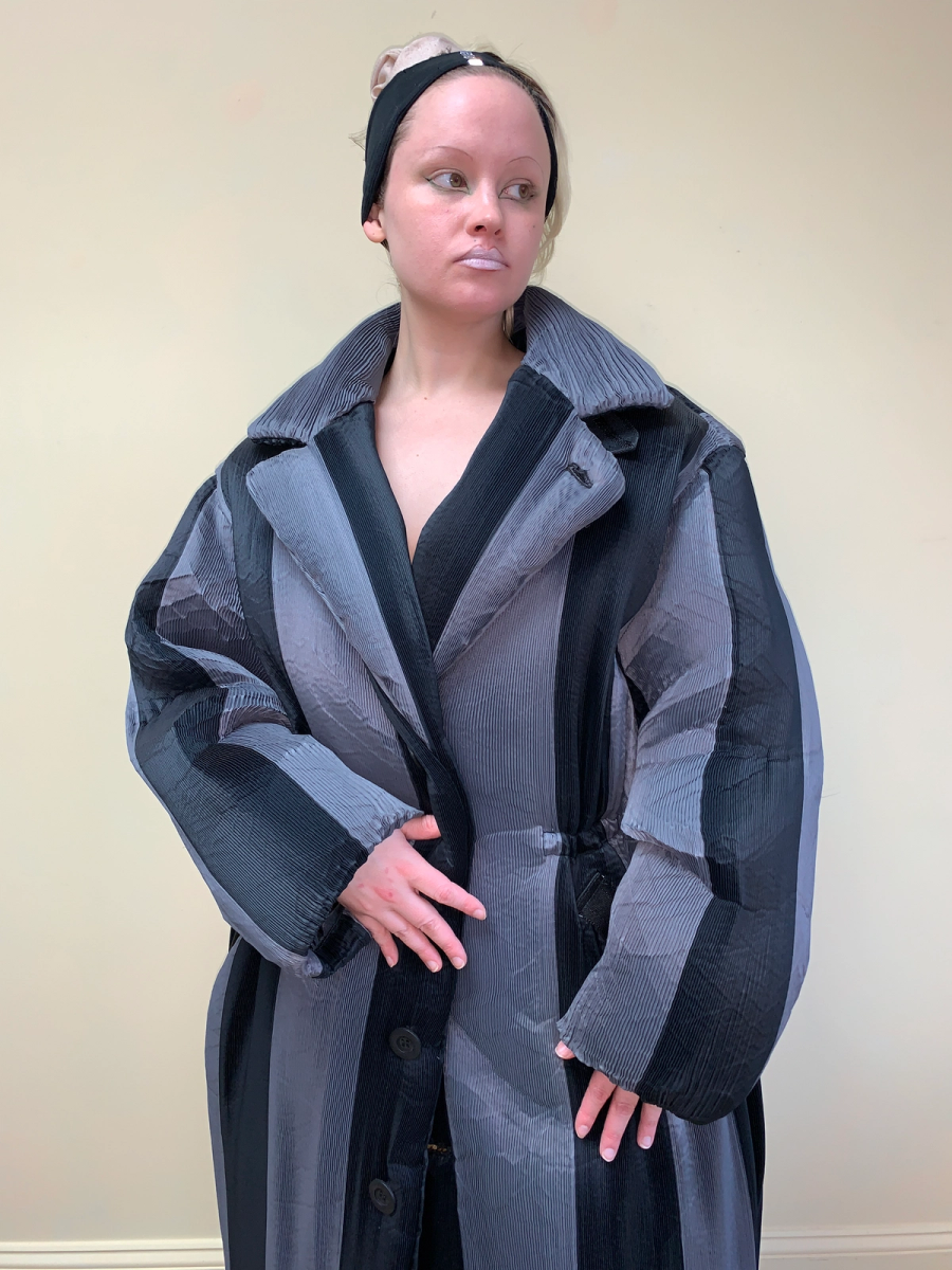 80s or 90s Issey Miyake Pleated Puffer Jacket product image