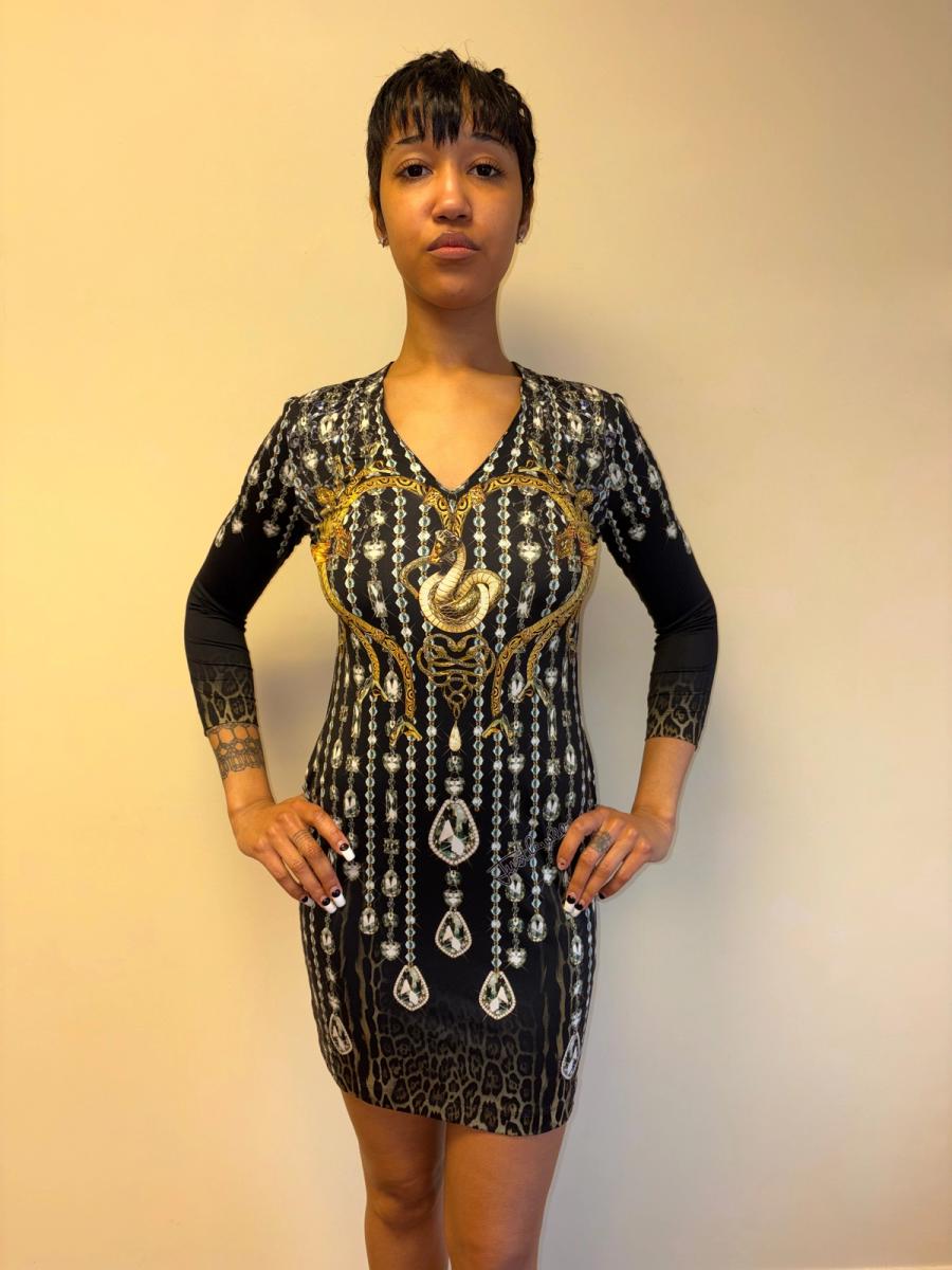 Cavalli Snake Print Bodycon Dress product image