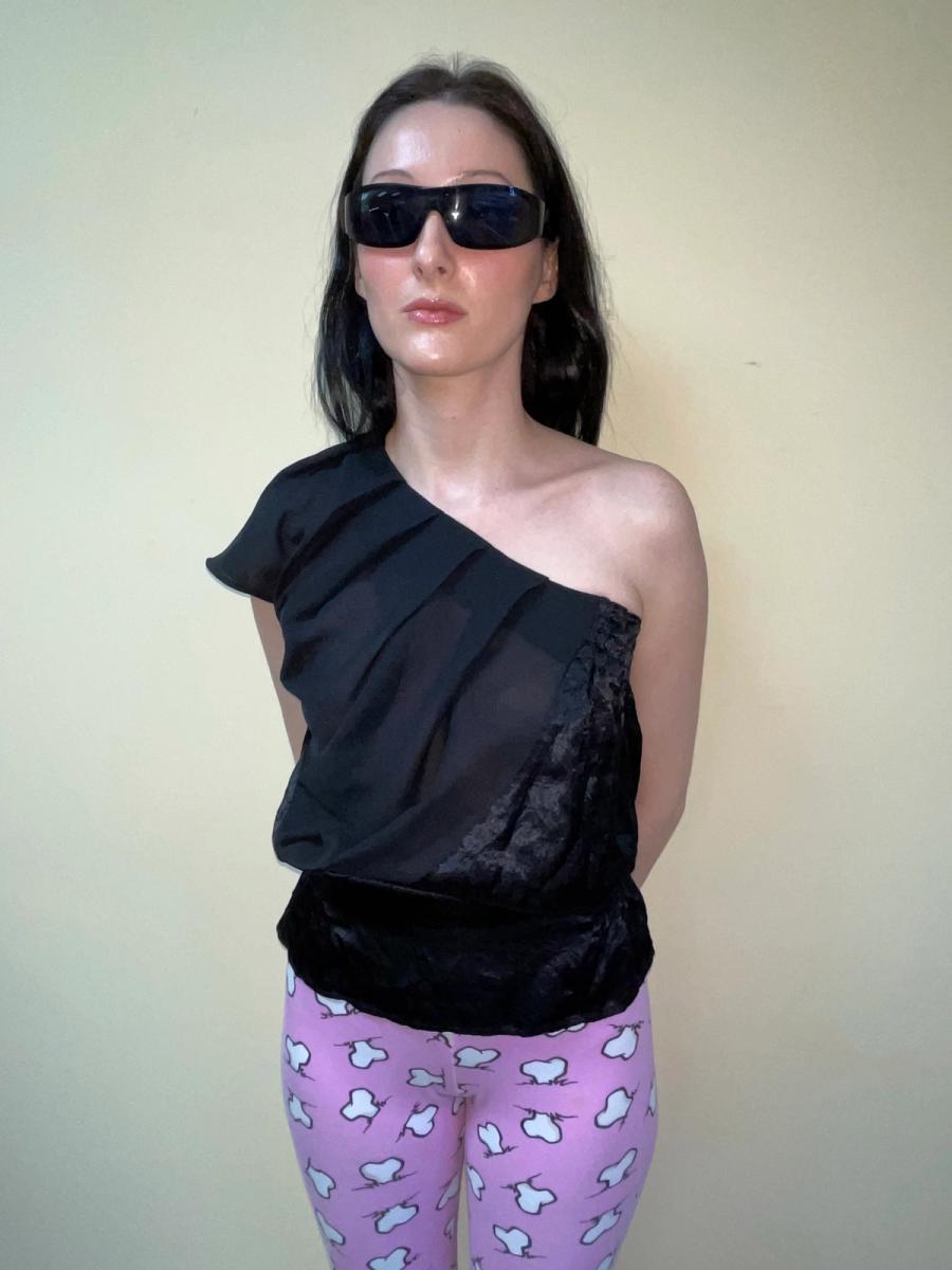 Beauty: beast Asymmetrical Pleated Top product image