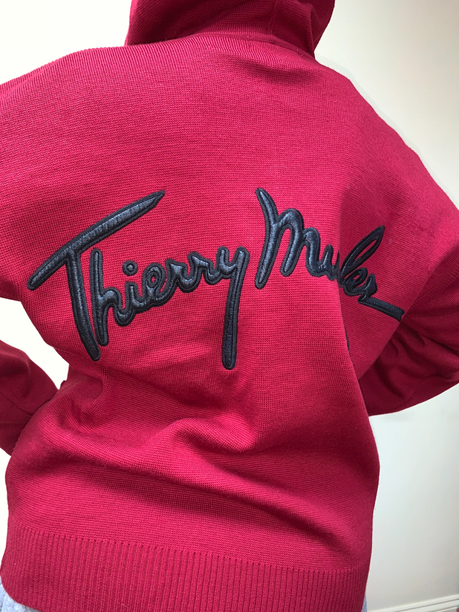 Vintage Thierry Mugler Knit Logo Sweater Hoodie product image