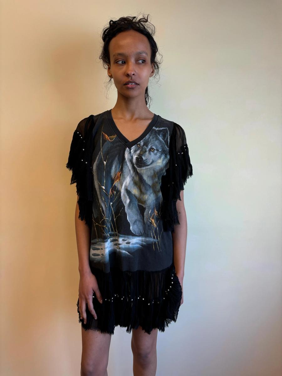 DryCleanOnly Wolf Rhinestone Dress product image