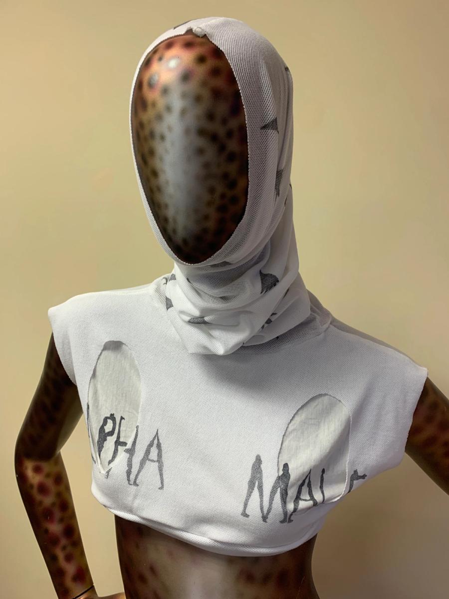 Alpha Male Top With Cotton Mesh Hood