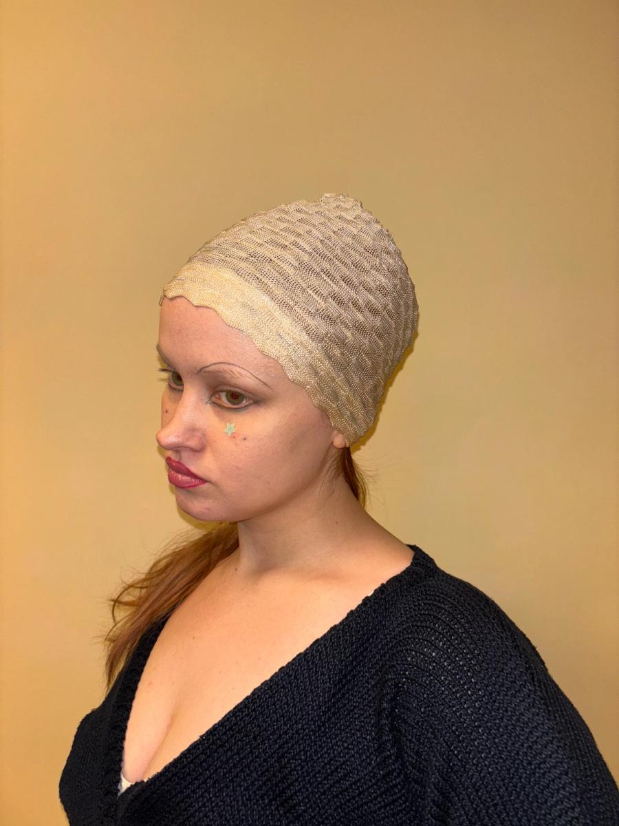 1920s Silk Knit Skullcap product image