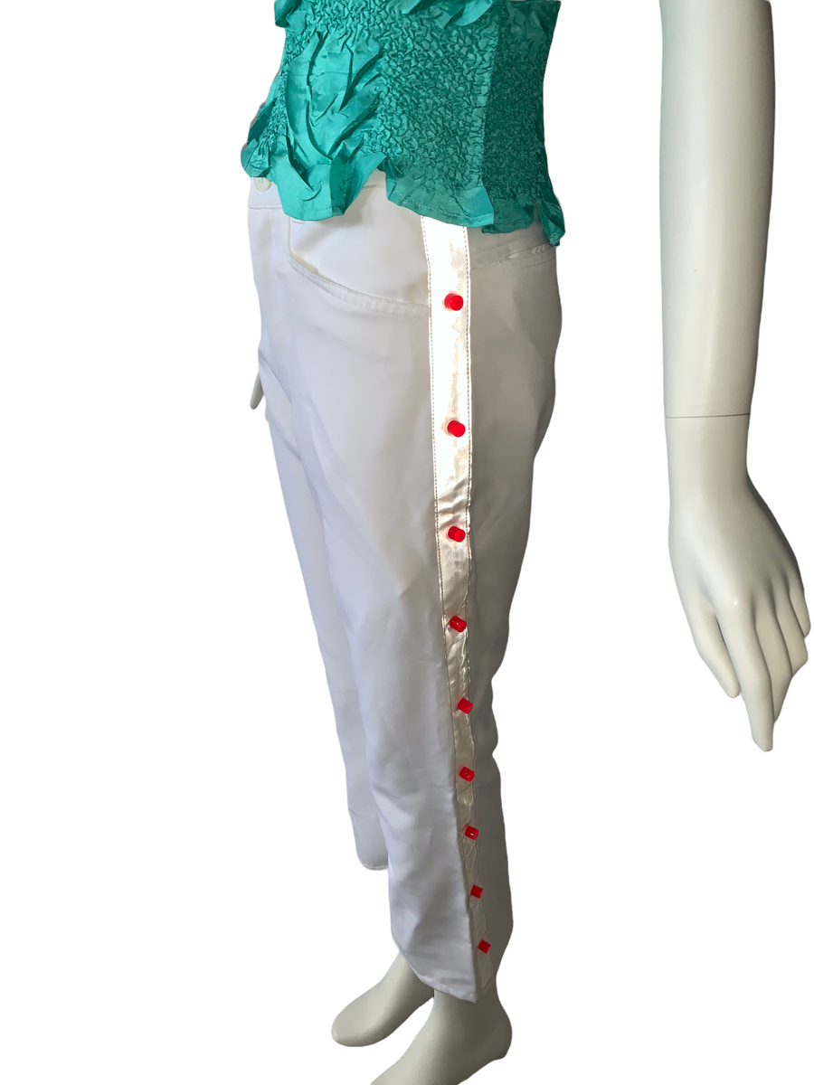 Fotus White "Studded" Pants product image