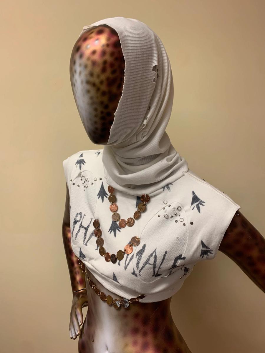 Alpha Male Studded Sweatshirt Top With Pennies product image