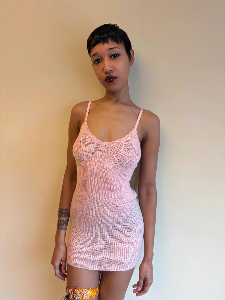 1930 Knit Bubblegum Pink Slip product image