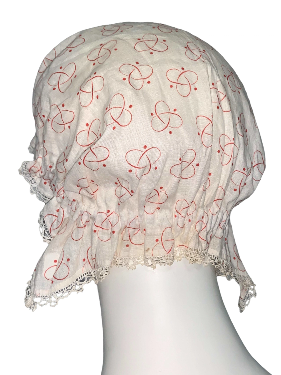 1920s Atom Print Mobcap  product image