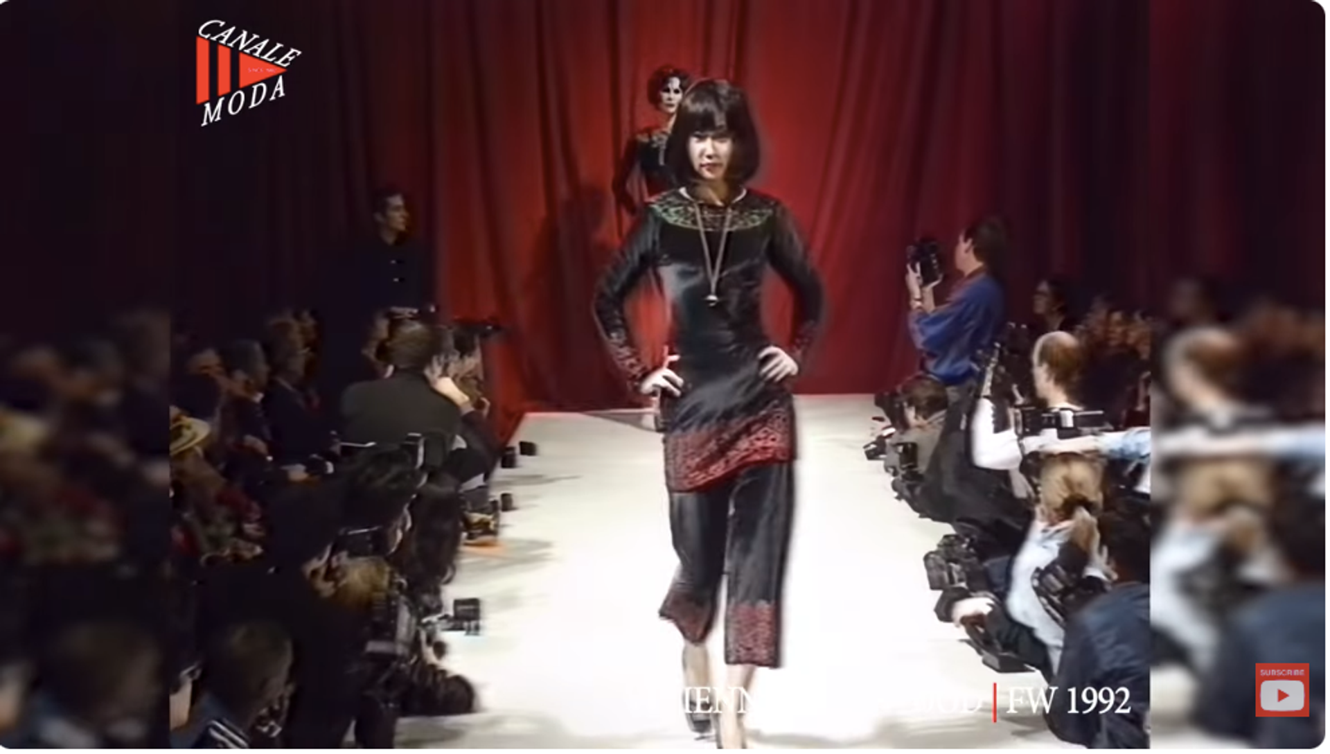 1992 "Always on Camera" Vivienne Westwood Gold Foil Velvet Dress product image
