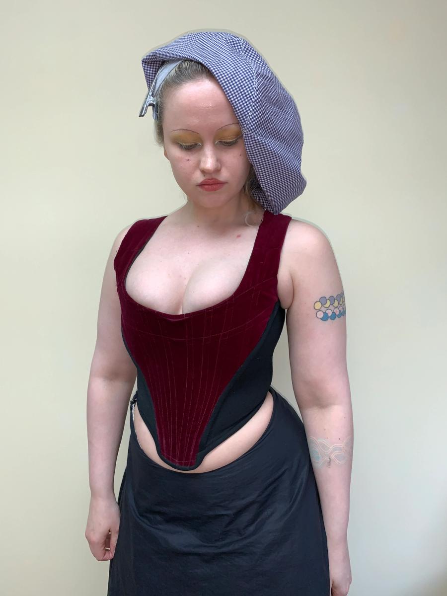 1987 Vivienne Westwood 'Harris Tweed' Collection Velvet Corset product image