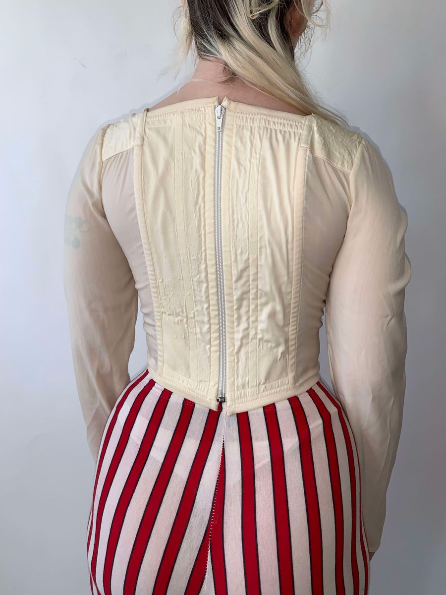 90s Vivienne Westwood Longsleeve Cream Corset product image