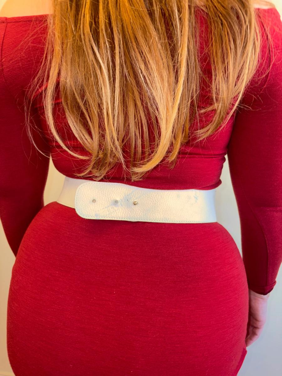 80s French Abstract Leopard Belt product image