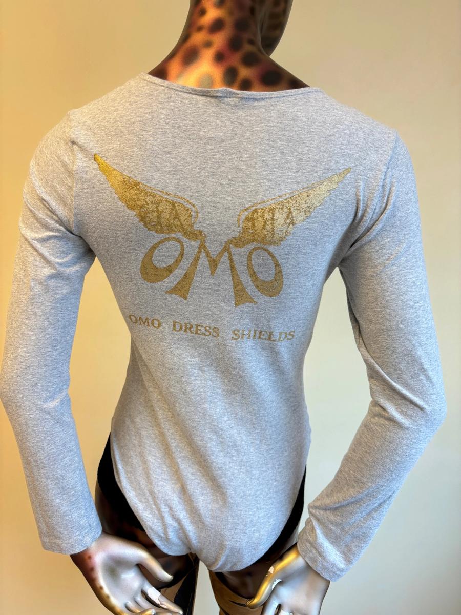 Long Sleeve Gray Rare Dead OMO Leotard product image