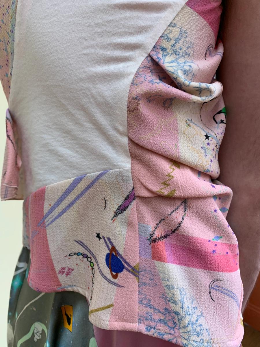 Hisui Pink Abstract Blouse product image