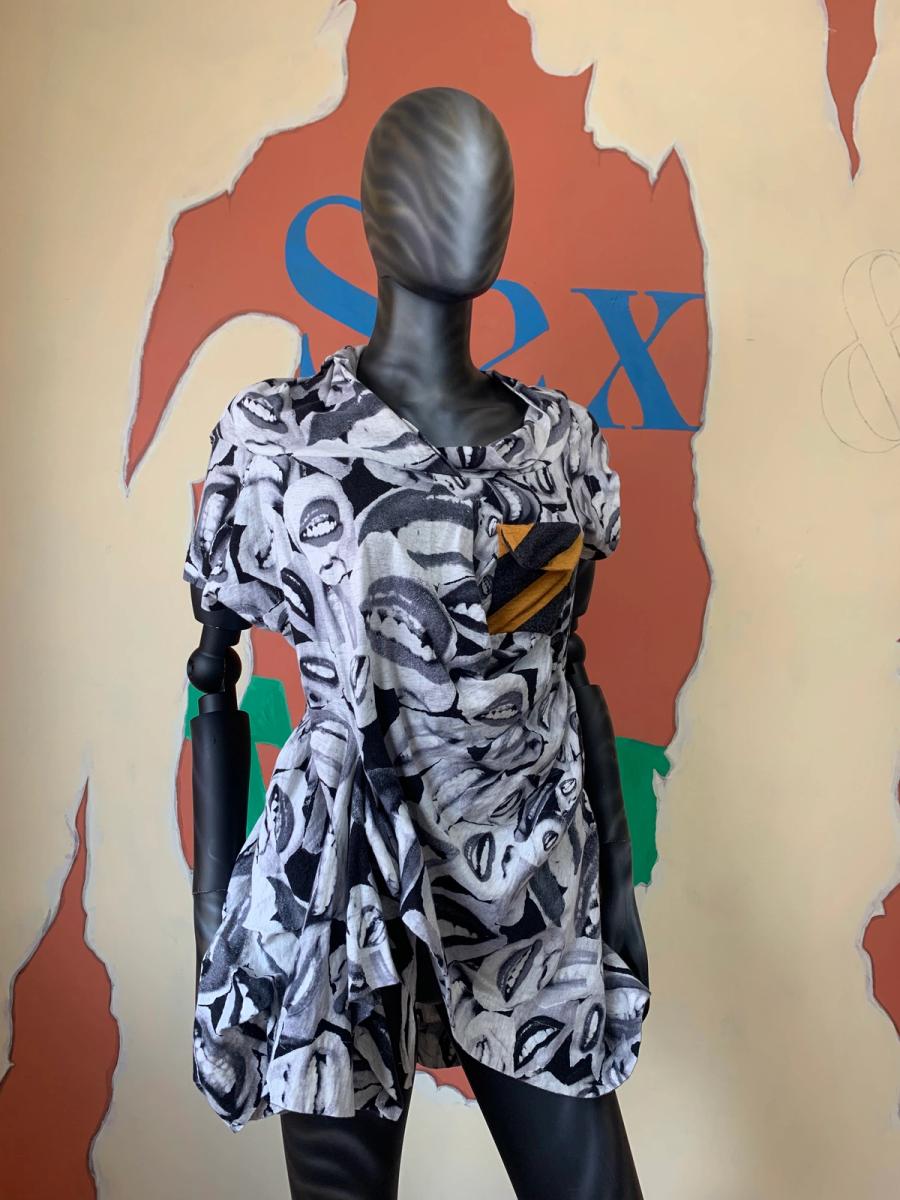 Bernhard Willhelm Irregular Lip Print Tunic product image