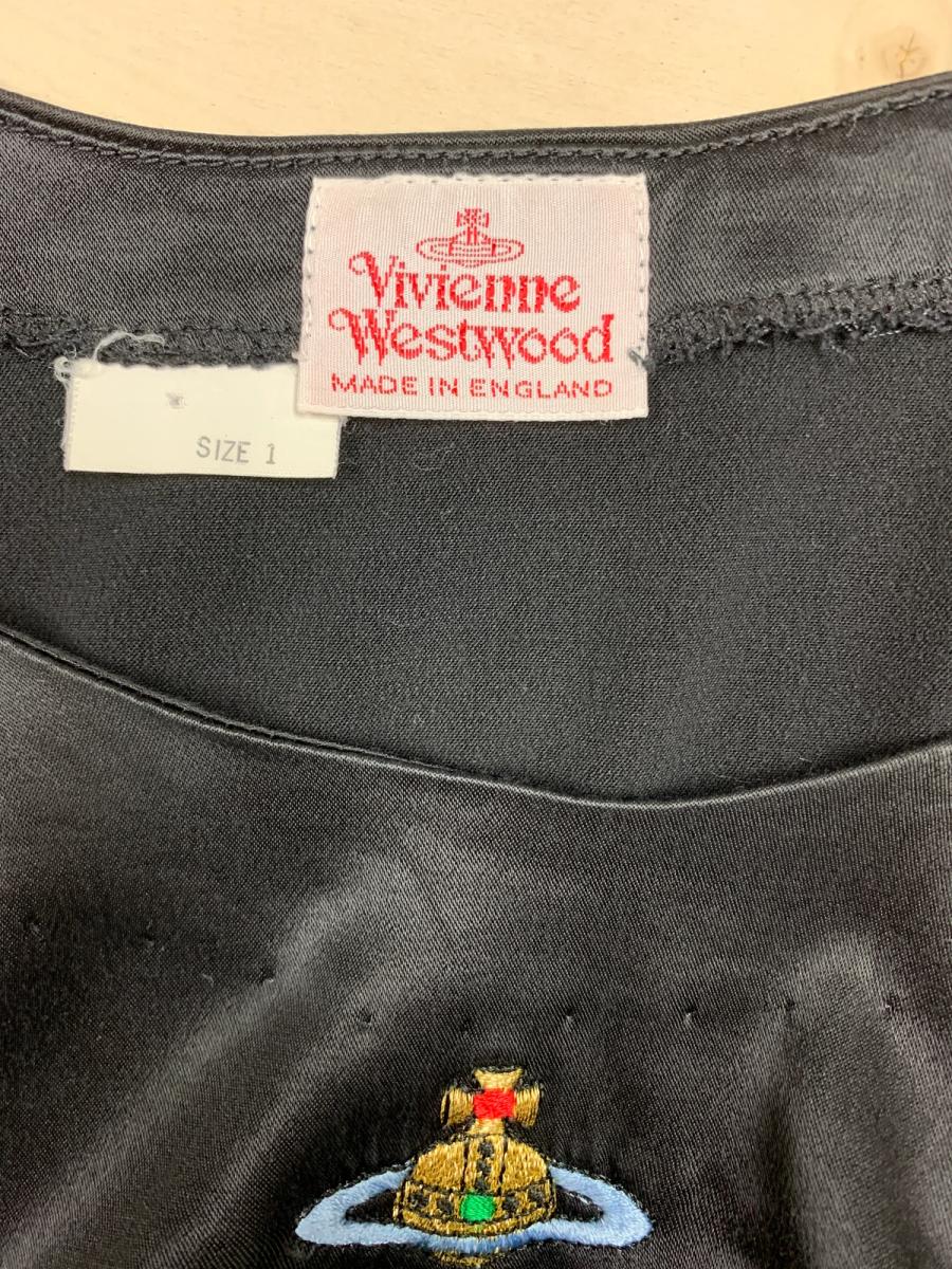 90s Vivienne Westwood Black Satin Dress product image