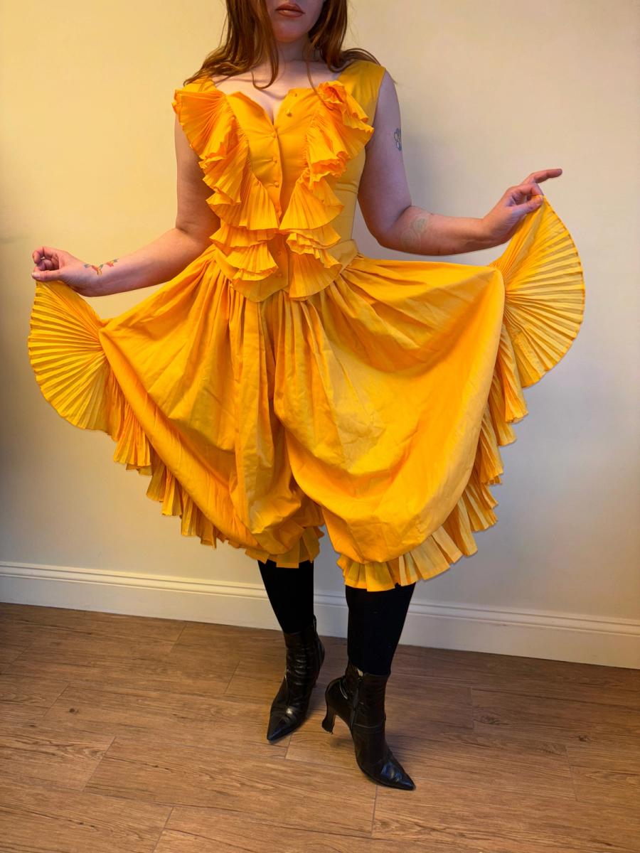 80s Chantal Thomass Yellow Top and Pants Set product image