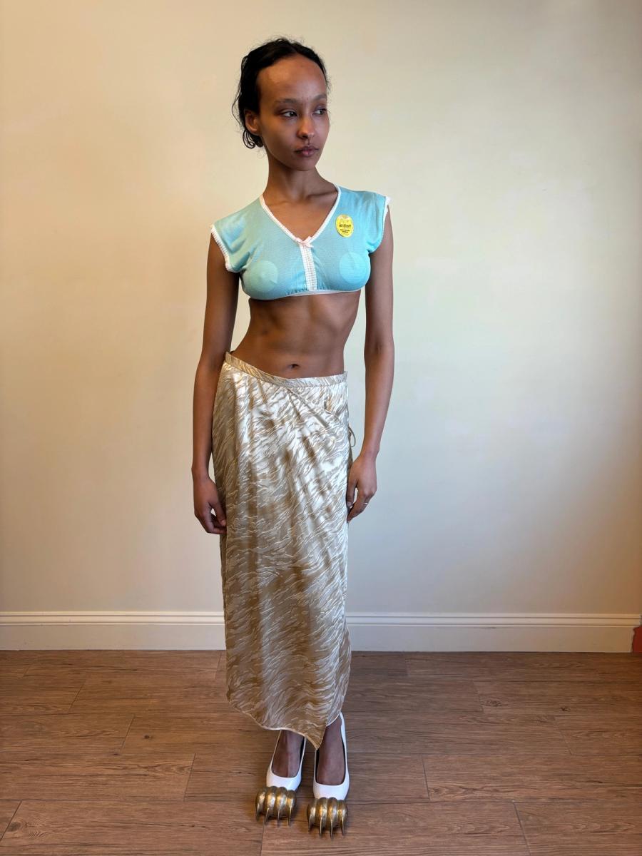 Krizia Tiger Stripe Wrap Skirt product image