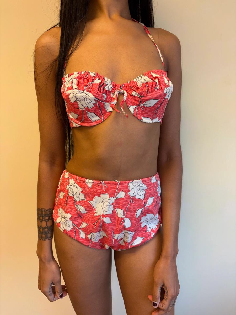 1950s Rose Print Bikini product image