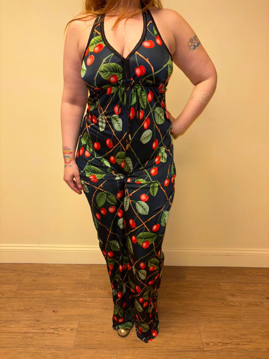 Galliano 30's Inspired Cherry Jumpsuit product image
