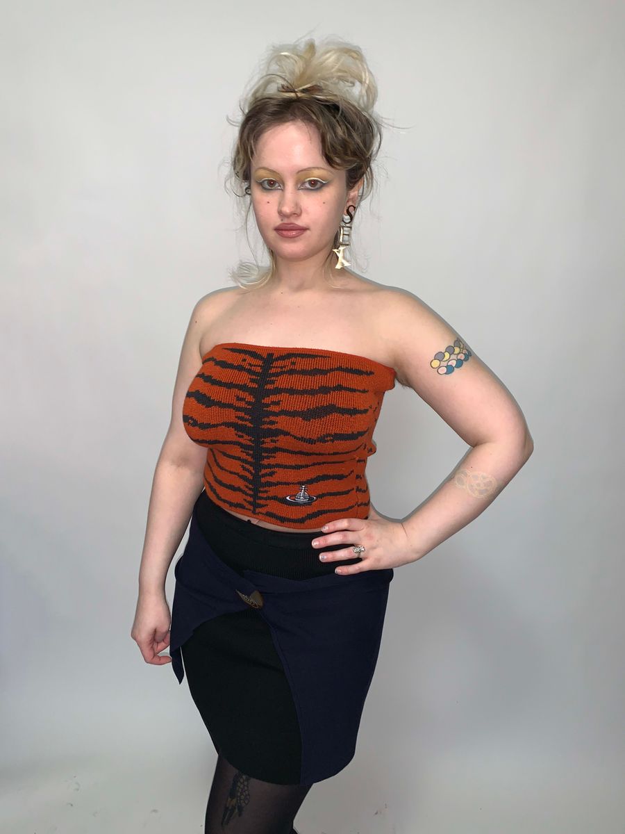 Vivienne Westwood Gold Label Button Knit Draped Mini product image