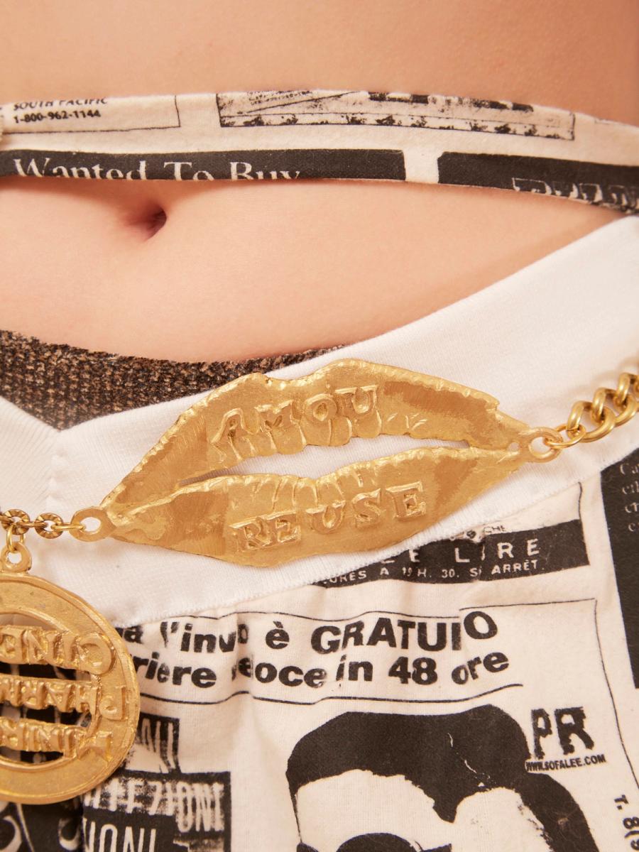 AMOUREUSE Triple Charm Belt product image