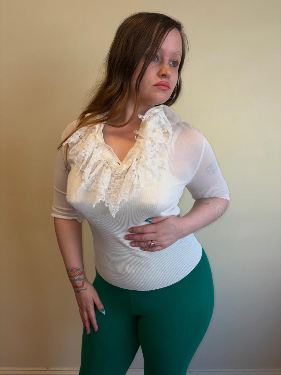 1996 Vivienne Westwood Crochet Sheer Blouse product image