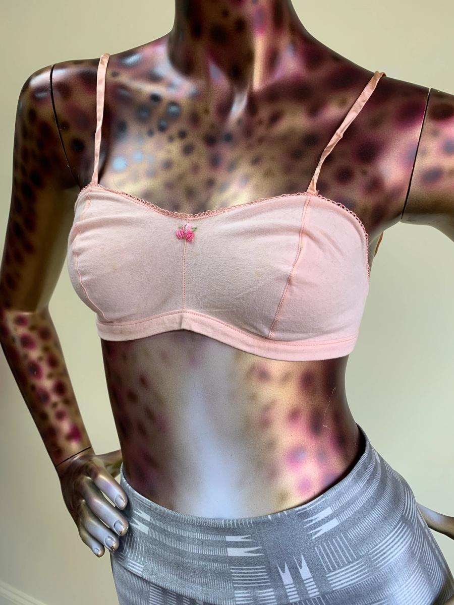 1930s Pink Cotton Bra product image