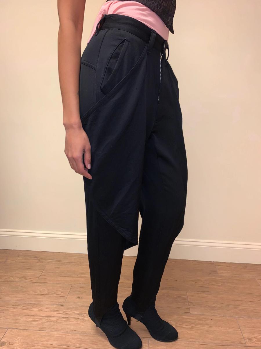 Kansai Yamamoto Stirrup Pants With Buttoning Winged Detail product image