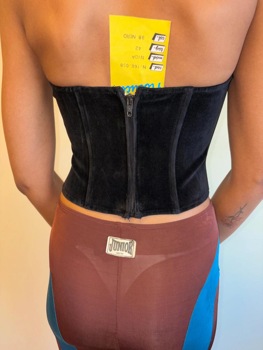 80s Fiorucci Tuxedo Bustier product image