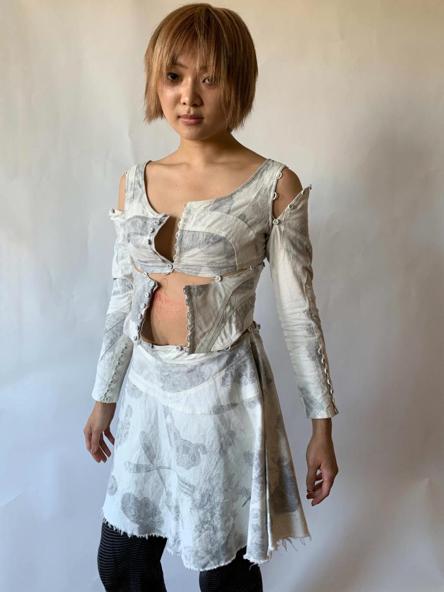 Nozomi Ishiguro 3 Piece Detaching Button Dress product image