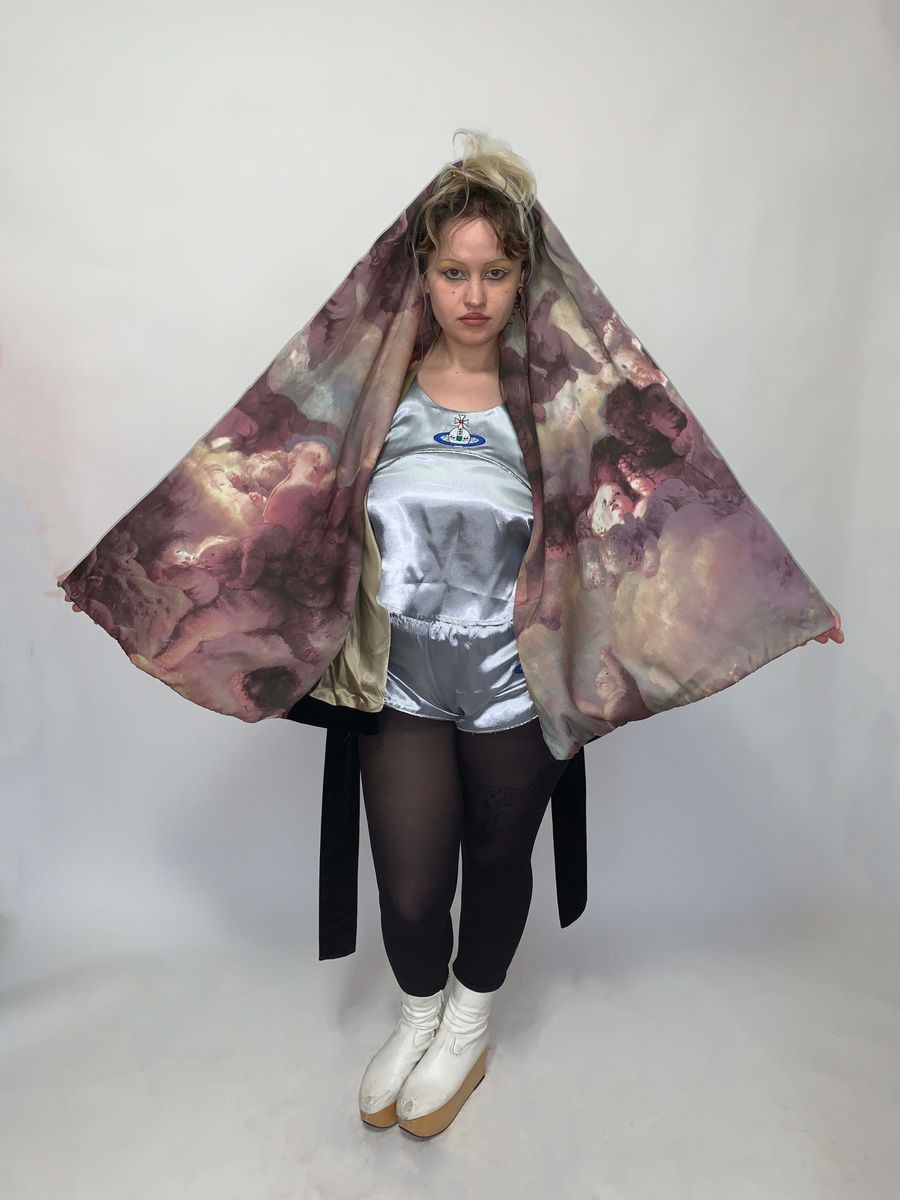 Vivienne Westwood AW 1991 Putti Print Velvet Robe product image