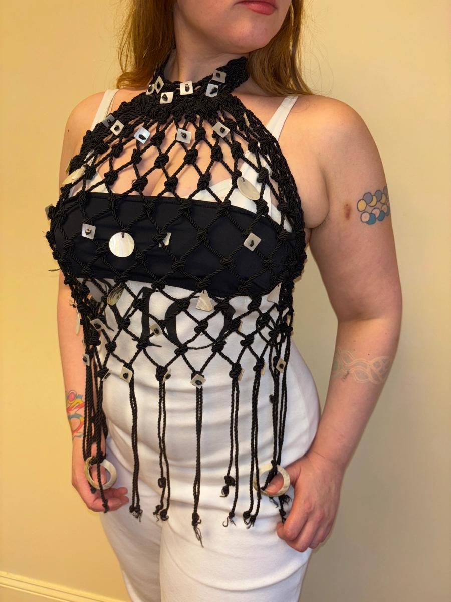 Vintage Ravage Knotted Halter with Shells product image