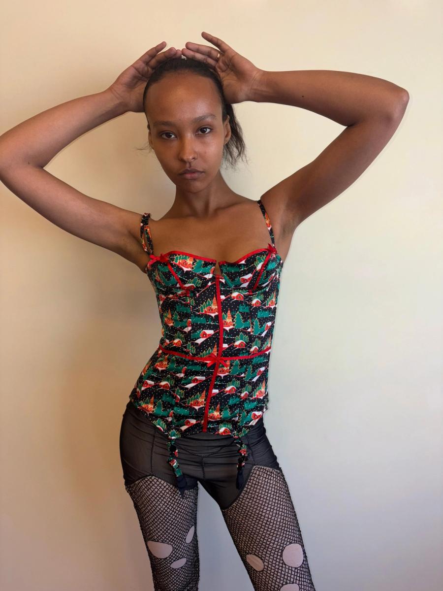 Vintage Chantal Thomass Christmas Present Bustier product image