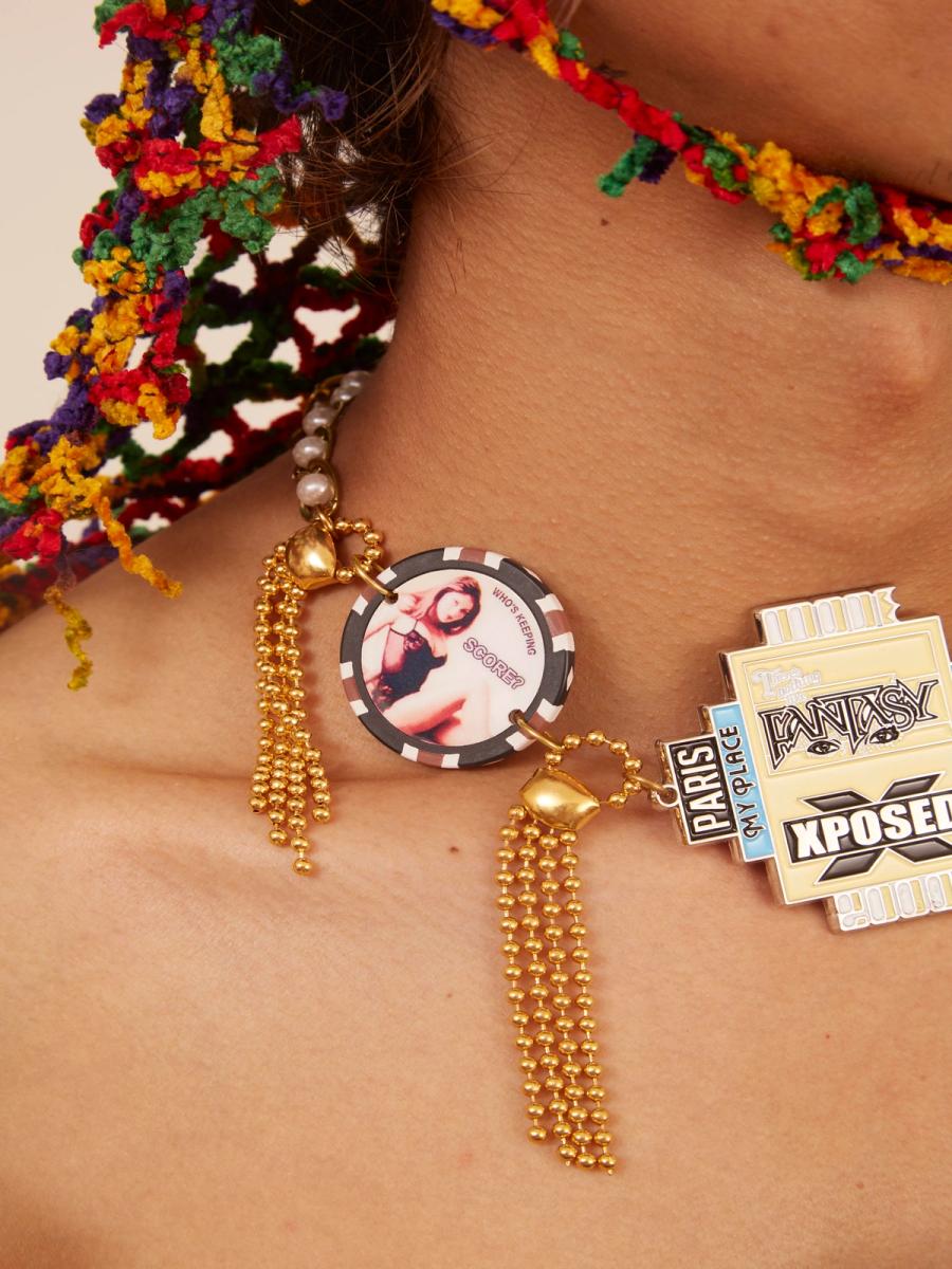 XPOSED Charm and Brothel Chip Choker Necklace product image
