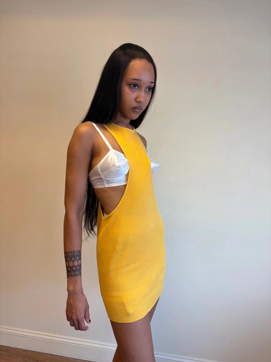 80s Gaultier Equator Exposed Chest Dress product image