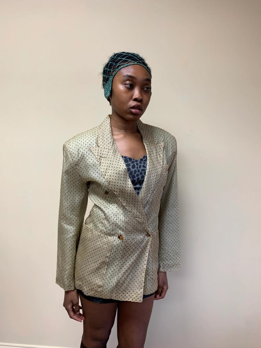 1980s Jean- Paul Gaultier Pour Gibo Flocked blazer product image