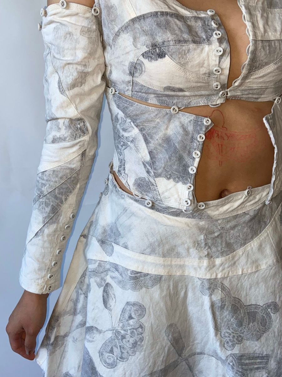 Nozomi Ishiguro 3 Piece Detaching Button Dress product image