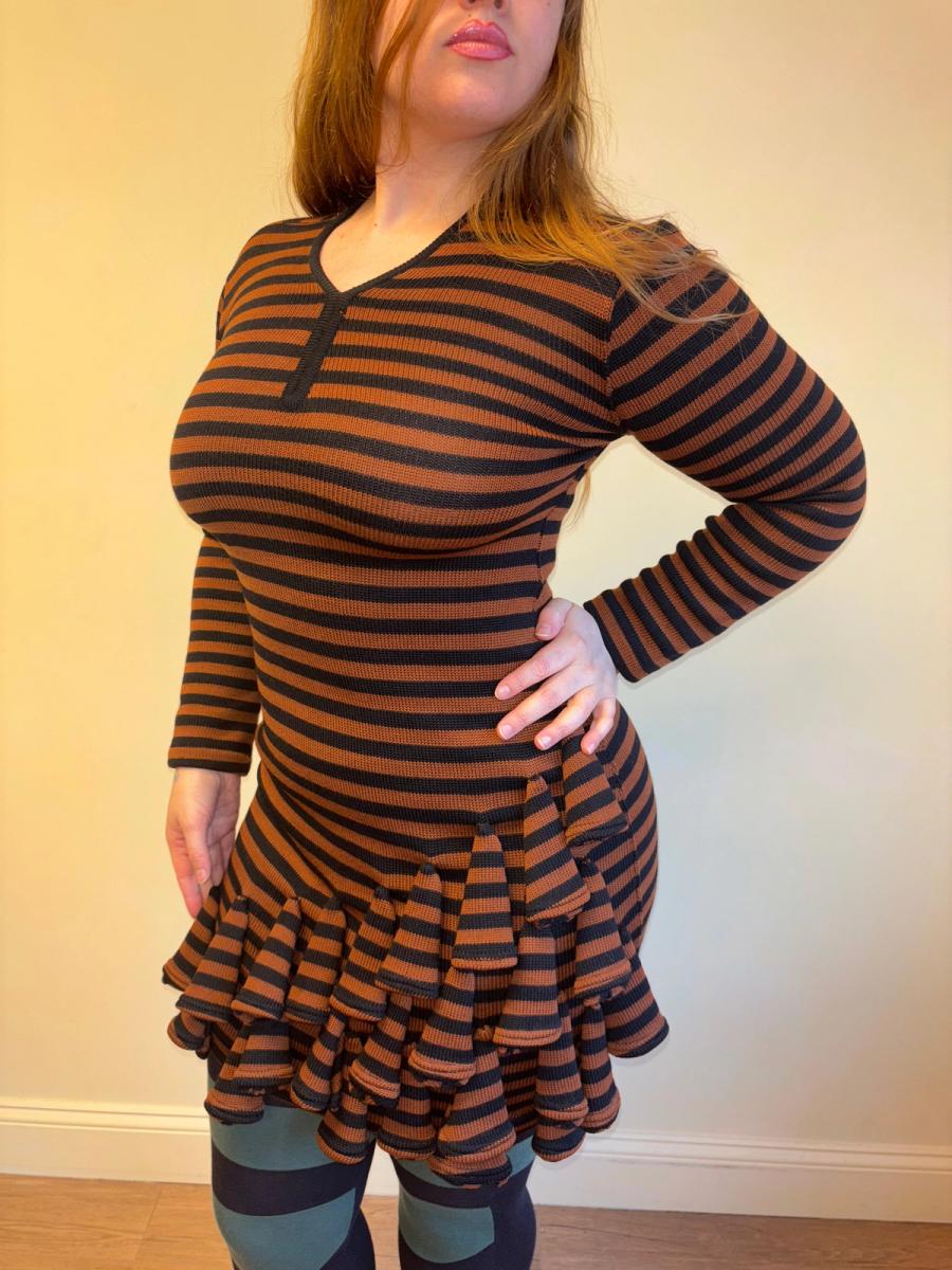 1980s Dorothée Bis Knit Dimensional Dress product image