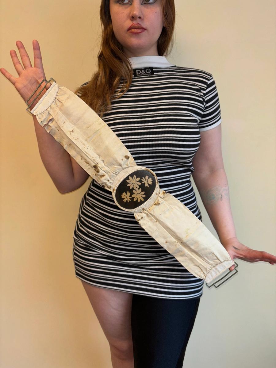 Exquisite Belle Époque Plastic & Leather Belt product image