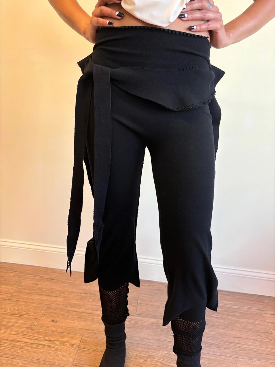 APOC Black Pants with Mesh Trim product image