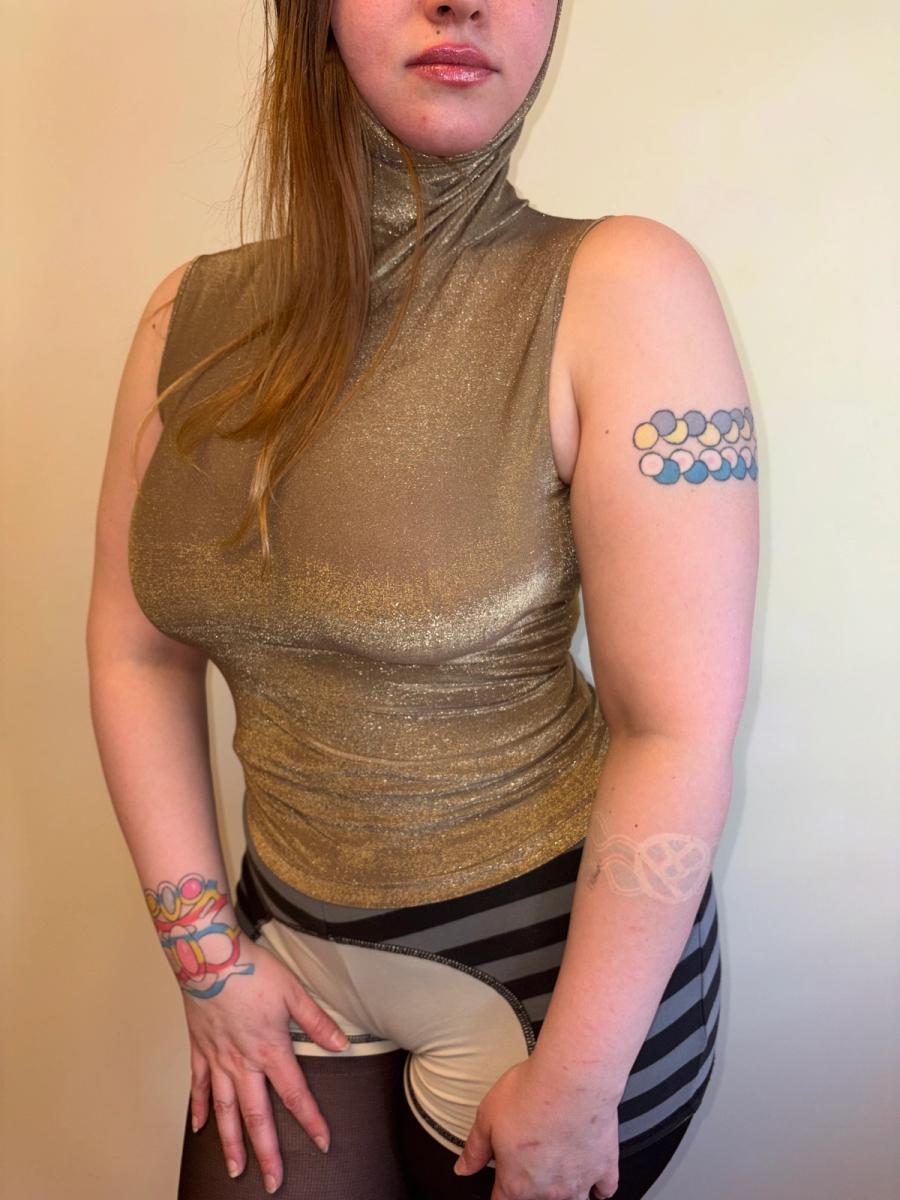 Moschino 90s Dramatic Lurex Turtleneck product image